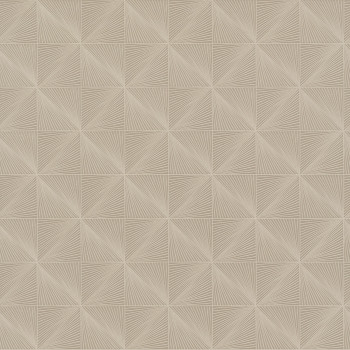 Brown-beige geometric pattern wallpaper, CU3313, Cumaru, Grandeco